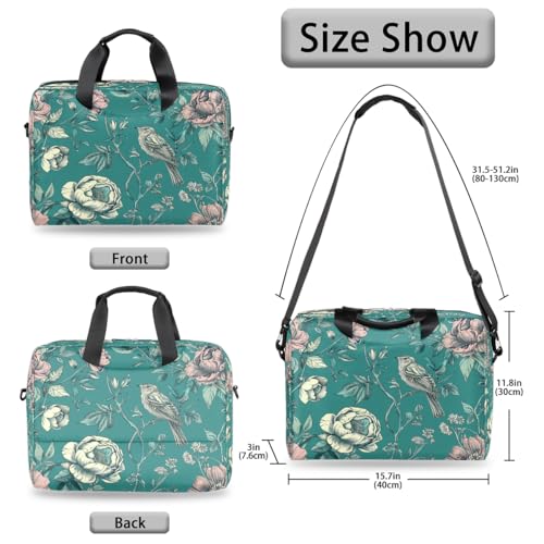 Bolso Vintage para Laptop 15.6 Pulgadas Estilo Flor miniatura 6