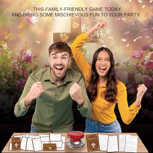 Bible Feud Quiz, juego de trivia bíblica para familia miniatura 4