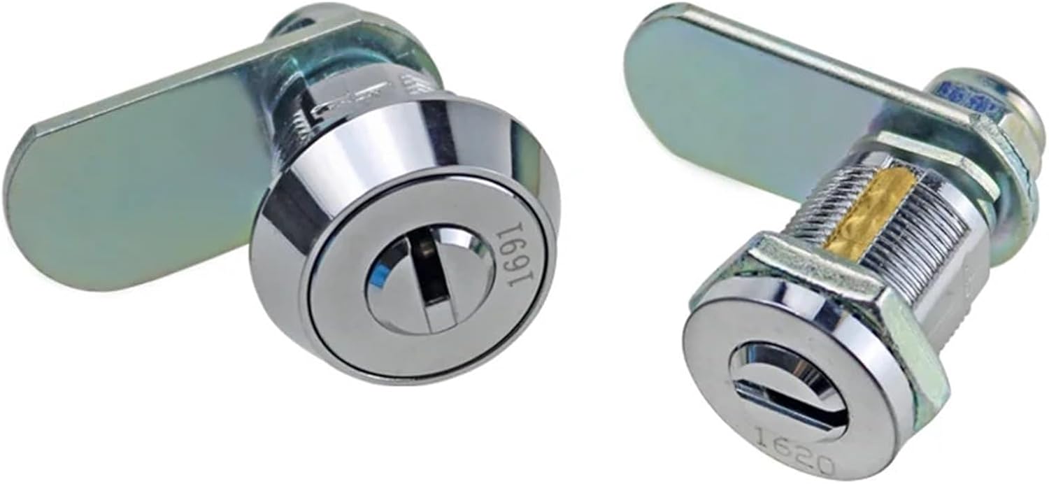 Universal Lock for Distribution Box Chassis Cabinet Round Head Rotating Tongue Lock Industrial Equipment Rotating Lock 1Pcs(Without a Sleeve)