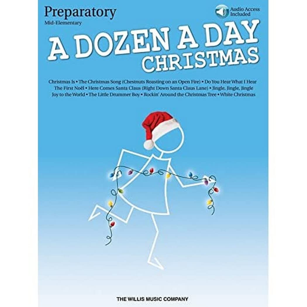 A Dozen a Day Christmas Songbook - Preparatory Mid-Elementary Level - Book/Online Audio