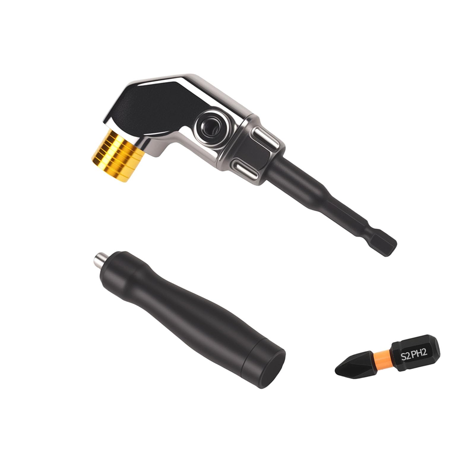 Tfaoys Corner Drill Extension Tool With 25Mm Bit For Home Improvement Projects Drill Bit For Tight Spaces