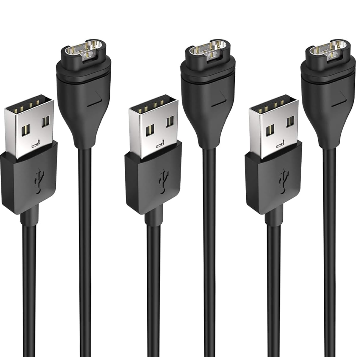 Proxima Direct【3 Pack】 1M Charging Cable for Garmin Vivoactive 5 4S 4 3, Fenix 7 7S 7X 6 6S Pro 5 5S 5X, Forerunner 255 255S 955 935 945 55 245 45 45S, Vivomove 3 3S, Vivosport, Venu sq/Instinct 2 2S
