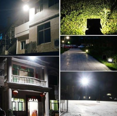 yunli 54 LED Solar Power Dusk-to-Dawn Sensor Lights Outdoor Garden Pathway Wall Security Light Solar Lawn Flood Lamps Waterproof