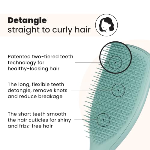 Tangle Teezer Große Ultimate Detangler Haarbürste – Nasses & Trockenes Haar – Entwirrungsbürste für Dickes, Lockiges & Langes Haar… – Ansicht 2