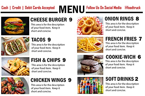 Generic Food Truck Menu 24