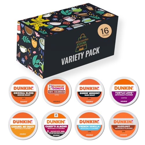 Dunkin K Pods Variety Pack – Original, 100% Colombian, Midnight