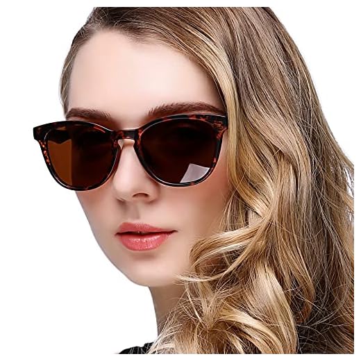 Óculos de sol feminino tartaruga Cateye Square Tortoise Lente de proteção UV marrom