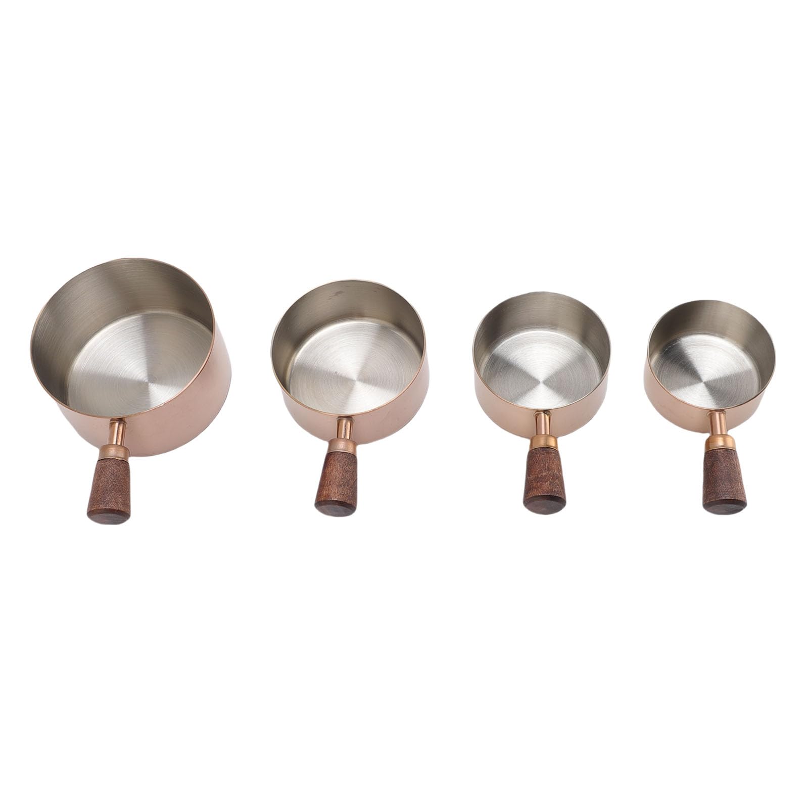 Taza medidora de acero inoxidable 4 Uds., tazas apilables para condimentos