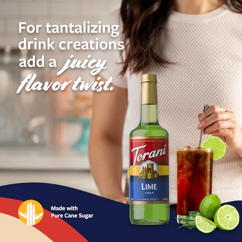 Torani Syrup, Lime Flavoring for Drinks, Pump Included, 25.4 Fl Oz | Sweeten & Add Dazzling Flavor to Dirty Sodas, Iced Tea, Lemonade, Italian Sodas | Made with Pure Cane Sugar - image 4