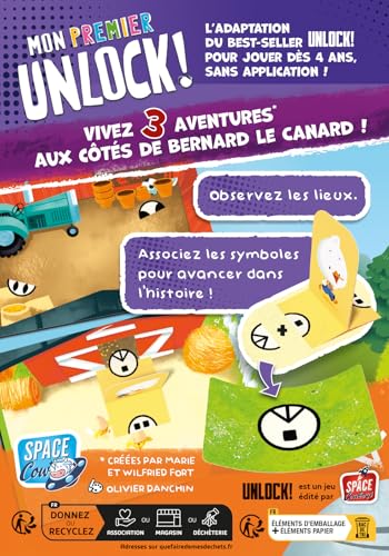 Jeu d'escape game Asmodee Mon Premier Unlock! Histoires de Canard - vue 6