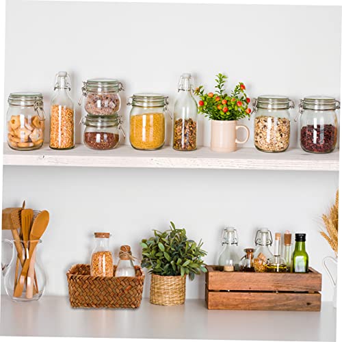 Image of Outanaya Hand-woven Storage Basket Rectangular Woven Organizer for Living Room and Kitchen Natural Seagrass Material Multi-functional Home Storage Solution for Fruit and Bread