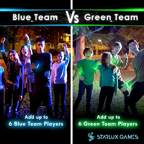 Starlux Games Capture The Flag Redux: Glow-In-The-Dark Bracelet Expansion Set | Add Up To 12 Additional Players | Light Up, Watch Band Style Bracelets | For Glow In The Dark Games #TOP3