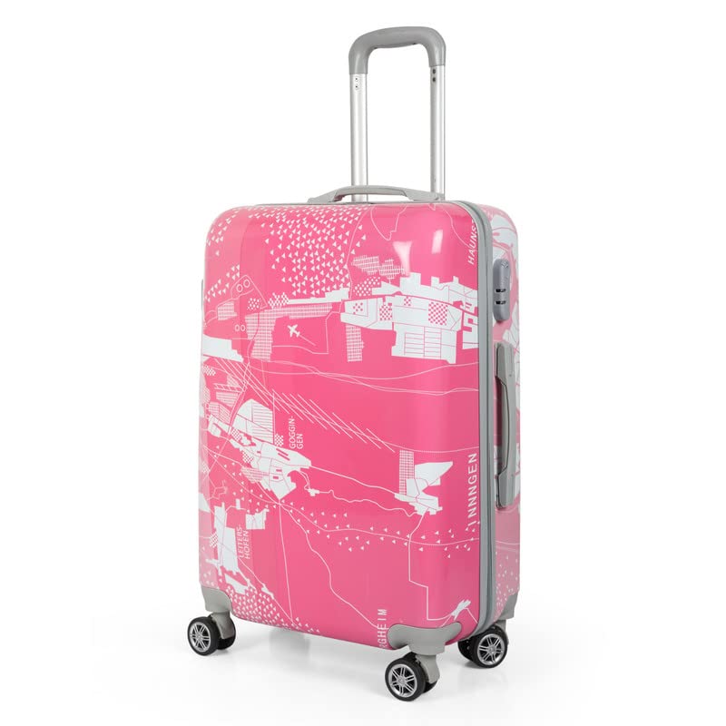 Image of Polo Class 2Pc Set Travel Trolley Bag (20 /28 inch) - Pink