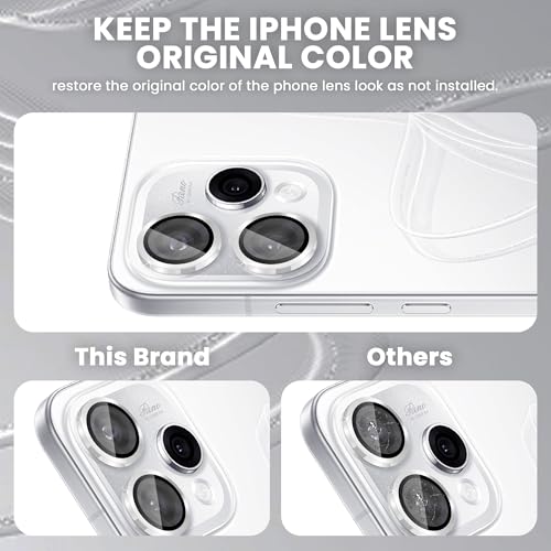 Image of FIRST MART Silver Camera Ring Guard Protector for Oppo Reno 15 | Tempered Glass with Metal Alloy Rings, HD Clear, Scratch Resistant, Case-Friendly | Pack of 1