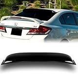 2006-2015 Honda Civic Sedan Black ABS Plastic Rear Window Roof Spoiler Visor