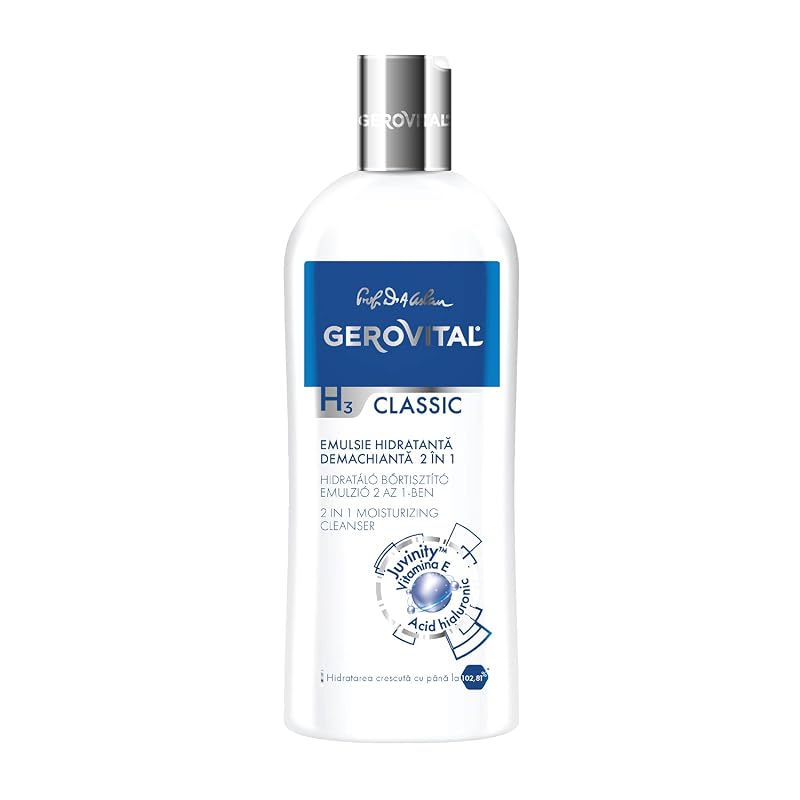 Gerovital Classic Limpador Facial Hidratante com Ácido Hialurônico, 200 mL