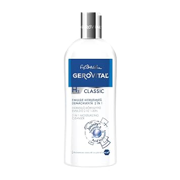 GEROVITAL CLASSIC Moisturizing Facial Cleanser with Hyaluronic Acid, for Facial and Eye Makeup Removal, Skin Hydration, 200ml