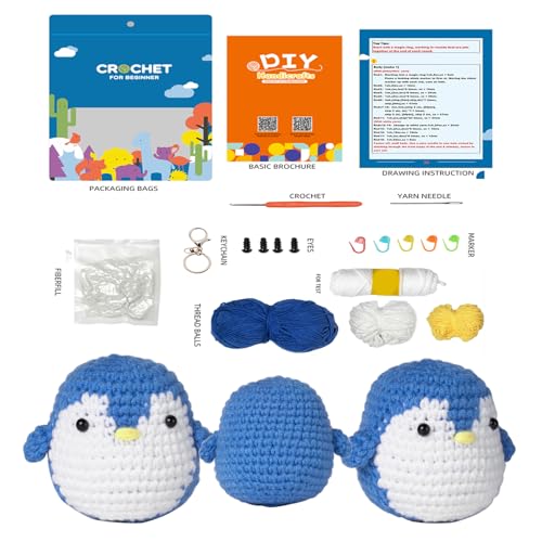 WQSS AOEIU Kits de Manualidades Ganchillo para Principiantes y Adultos