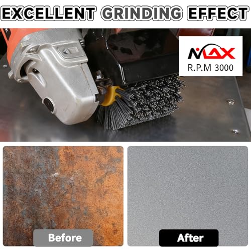 Rueda de trefilado de nailon flexible con grano abrasivo 320 para madera 4