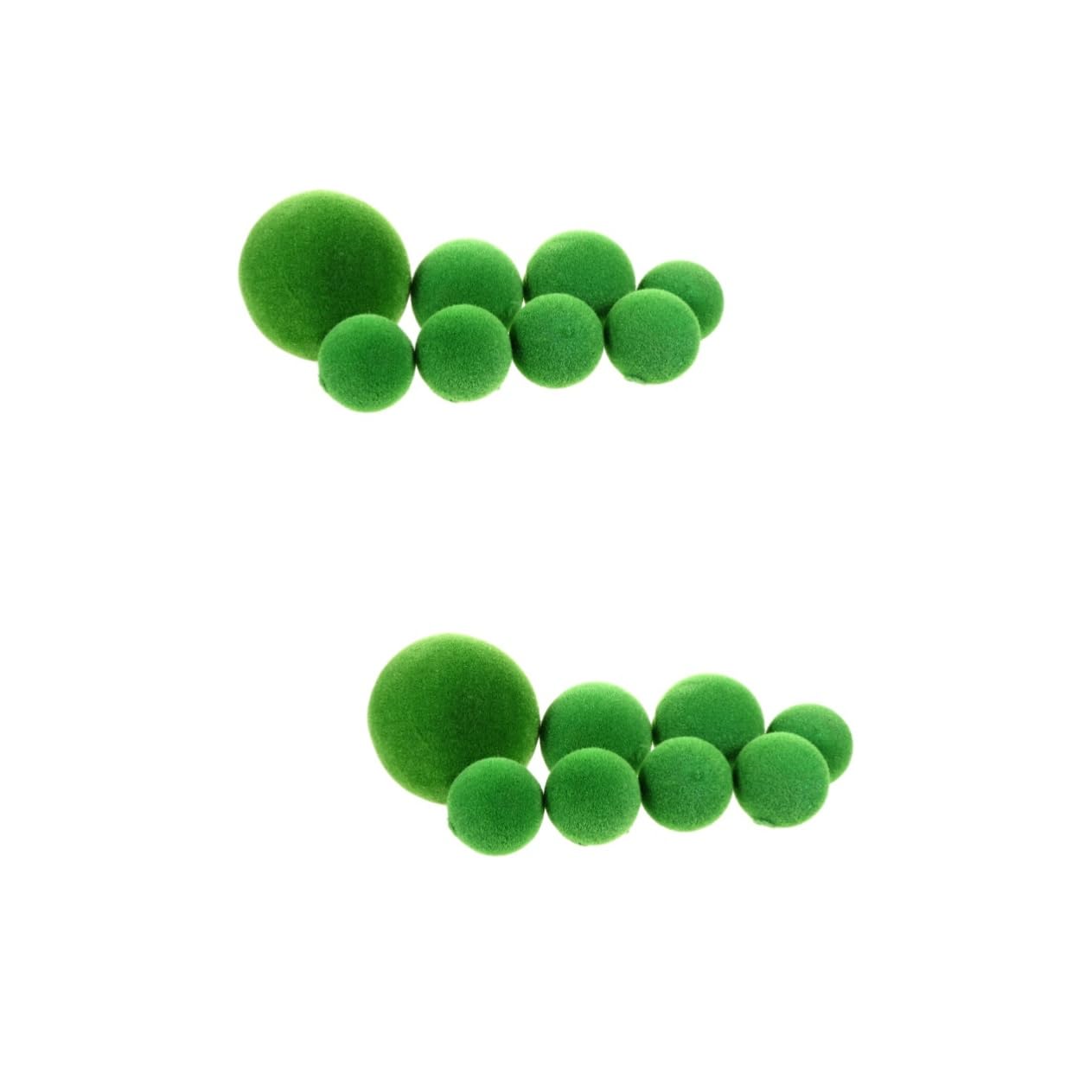 Ciieeo 2 Sätze Simulierter Moosball Künstliches Moos Für Pflanzgefäße Dekoratives Grünes Moos Hochzeitsdekoration Hochzeits Dekoration Mikro-landschaftsschmuck Mooskugel Green 8 Stück * 2