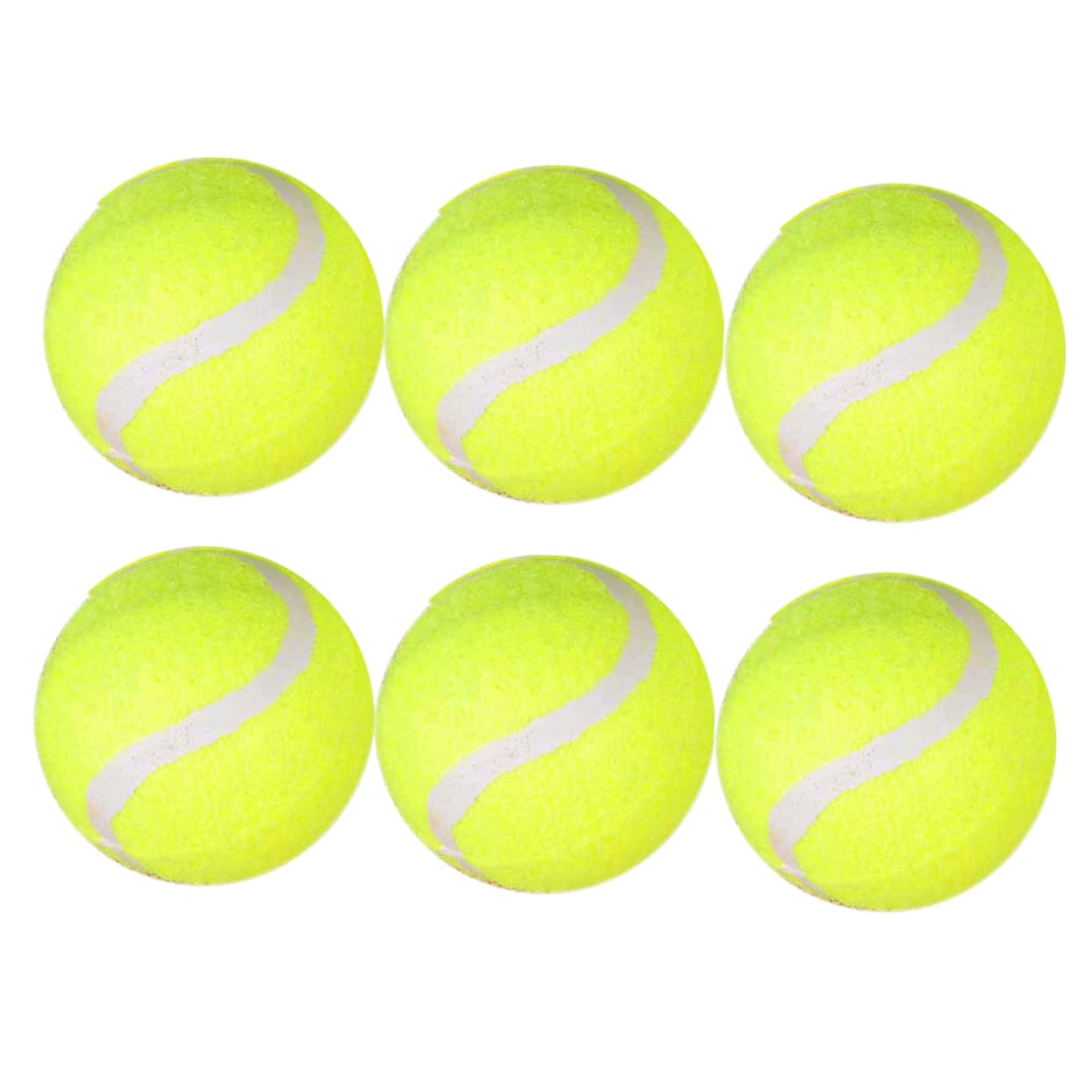 KICHOUSE Tennis Ball Training Game 6PCS Heavy Duty Practice Tennis Balls Tennis Balls for Sale Tennis Ball Hoer Tennis Balls Bulk