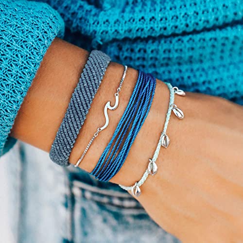 Pura Vida Maui Style Bracelet Pack - Stackable Bracelets for Women - Handmade Accessories, Adjustable Bands - Multicolor, Set of 44