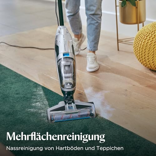 Bissell CrossWave C3 Pro, Nass Trockensauger mit Kabel, Saugt, Wischt & Trocknet, Kraftvolle Extraktion von Nasse & Trockene Schmutz, 3-in-1 Waschsauger, Nasssauger, Mehrflächenreinigung, 3555N