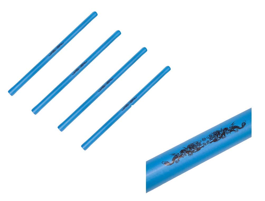 Lees Deluxe Escrima Set of 4 (Four) Safety Foam Sticks - Blue
