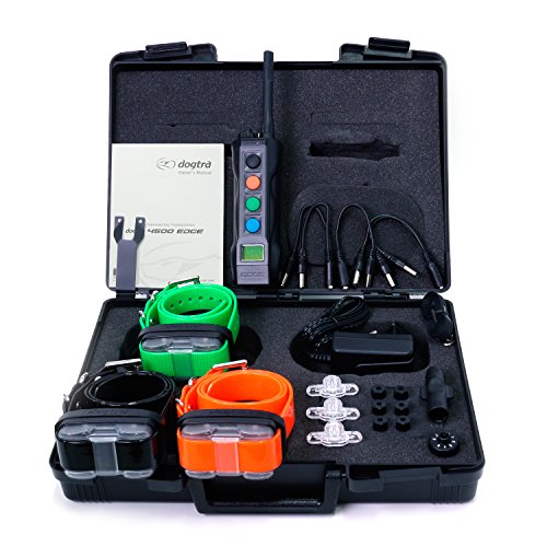 Dogtra 4503 EDGE Collier de Dressage Ergonomique pour Chien Rechargeable, Étanche IPX9K, 127 Niveaux de Stimulation Électrostatique précis avec Ecran LCD et...