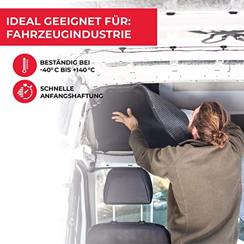 Everglue Industriekleber Extra Stark 140 Hochtemperatur Klebefäden mit schneller Anfangshaftung permanent haftend Hochtemperatur Sprühkleber - Hitzebständiger Industriekleber - extra stark 500ml