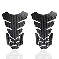 Anrbb 2 Stück Tankpad Motorrad, 3D Tankaufkleber Wasserdicht, Selbstklebend, Carbon Optik, Universal für Honda Kawasaki KTM Duke 125 Motorräder