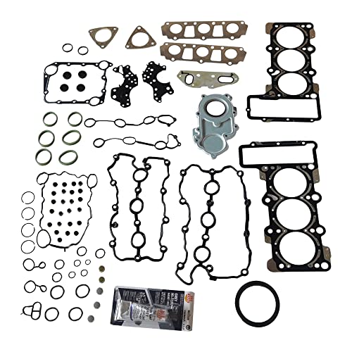 Image of PartsFlow Engine Gasket Kit Seal Set For 2009 2010 2011 2012 2013 2014 2015 2016 2017 Audi A4 A5 A6 S5 Quattro VW Touareg 3.0