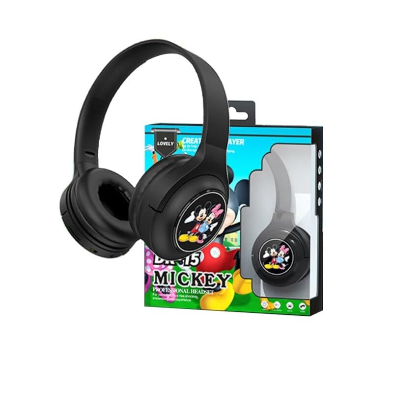 nino's Lovely Cartoon Character Professional Wireless Headset Stereo for Game/Music/Listen and Talk - Headphone/Earphone/Earbud with Build-in Mic (Mickey DR-15)-image-43