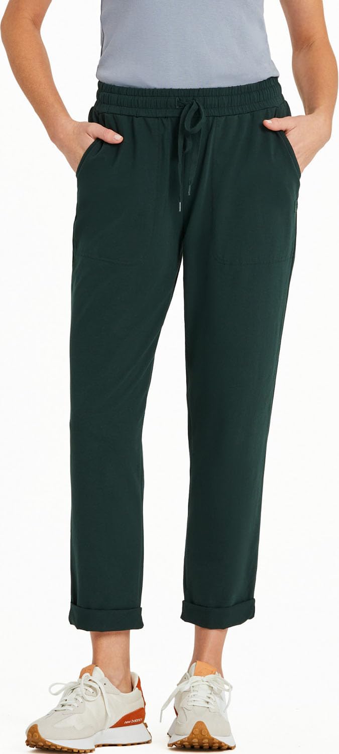 Life is Good - Womens Solid Crusher-Flex Pant, Color Treeline Green, Size: Large