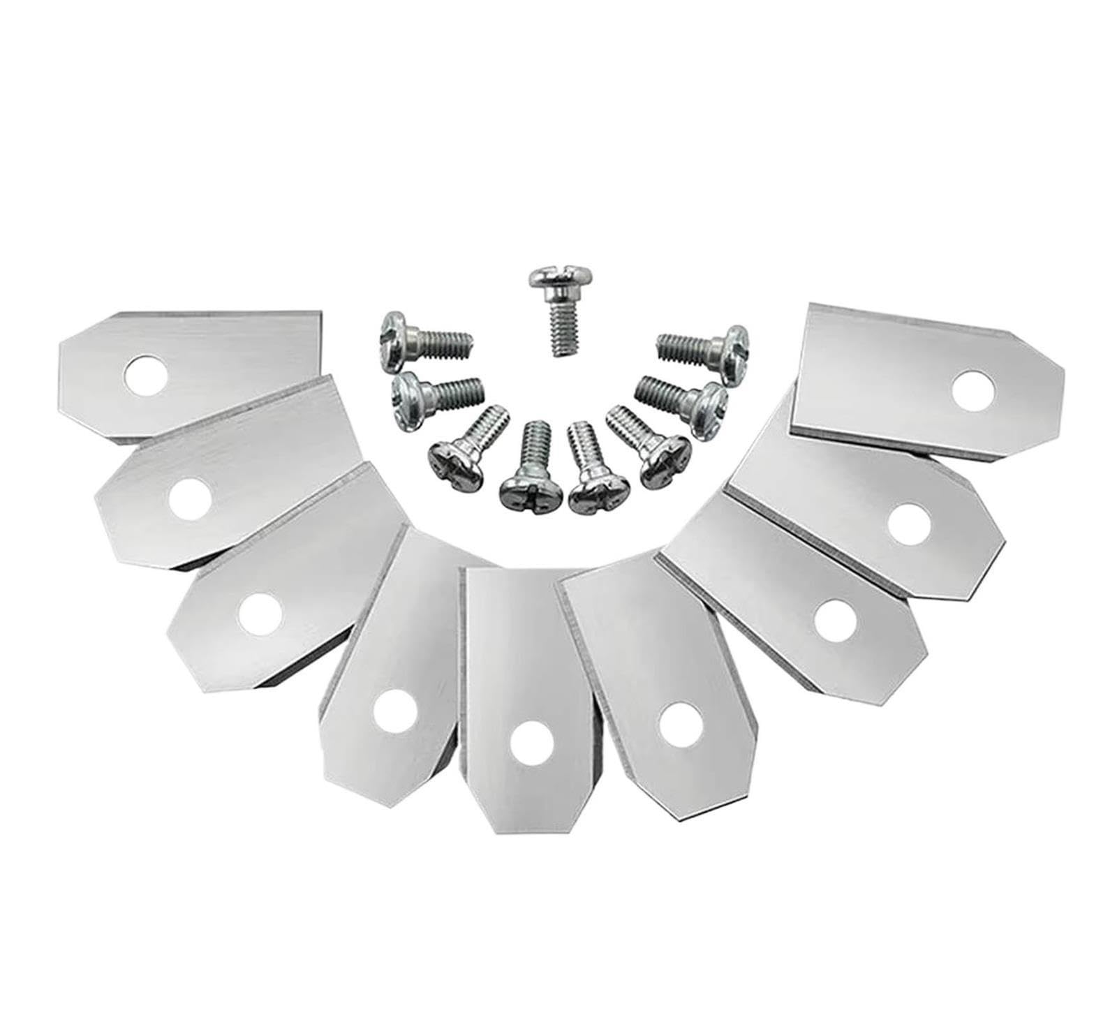 Cuchillas De Corte De Césped De Acero Inoxidable Con Tornillo, Compatibles Con Husqvarna, Automower, Compatible Con Gardena, Reparación De Cortacésped Robótico(90 PCS Silver)
