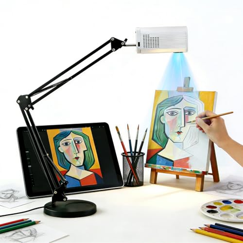 Image of Sketch & Tracing Projection Tool for Artists, Kids & Beginners — Designed for Drawing, Painting, Canvas Work & Cake Decorating, Desktop or Wall Art Transfer Device