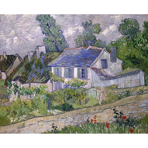 Toile Van Gogh Maisons à Auvers grand format pour sublimer un salon ou une chambre