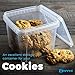 NYHI 64 oz 20 Large Pack Square Clear Deli Containers with Lids Disposable BPA Free Plastic Food Storage Containers with Lids Airtight for Meal Prep Take Out Kitchen