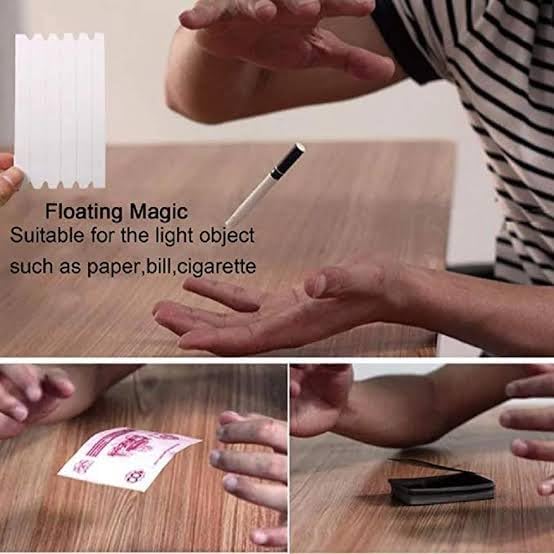 Image of Invisible Loops Magic Thread (Set of 5) | Elastic Invisible Loops for Mentalist & Levitation Tricks | Close-Up & Street Magic | Float Notes, Cards, Small Objects | with Tutorial
