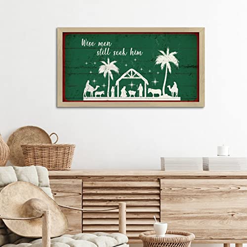 Panneau décoration murale rustique de Noël pour cheminée moderne - 6