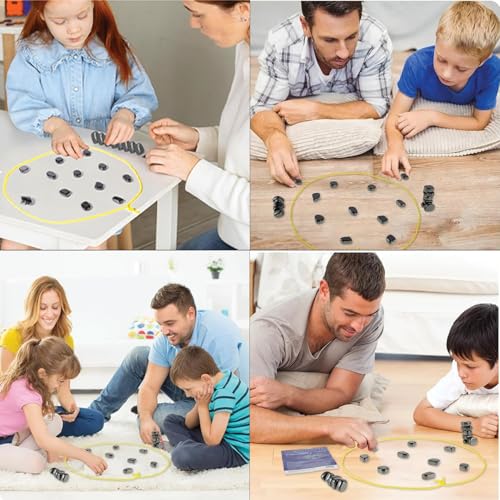 Magnetic Chess game with Stones, Fun Strategy Game for Kids and Adults, Educational Chess and Checkers for Family, Portable and Travel-Friendly, for Christmas and Birthdays - Image 5
