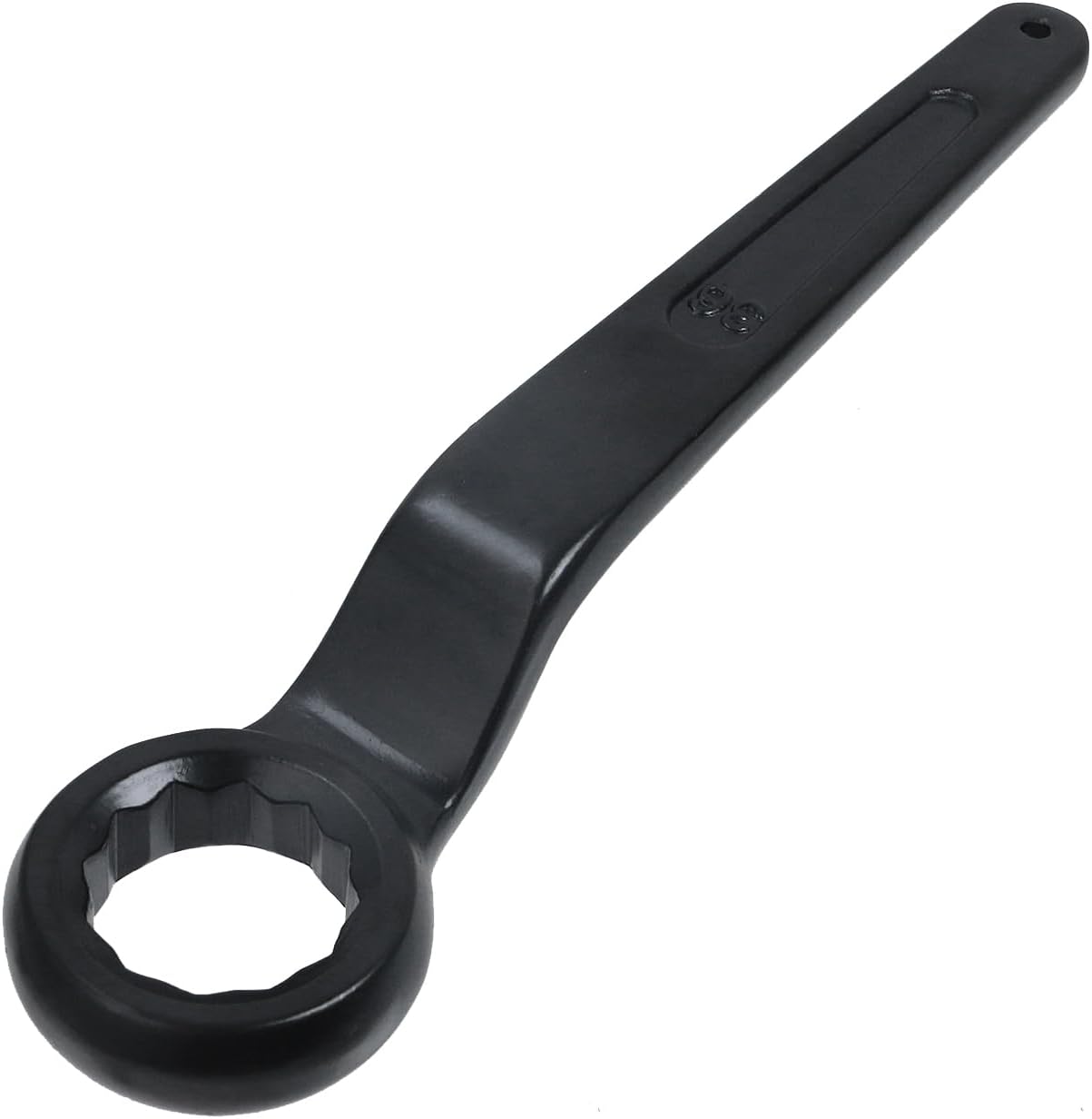 Oedema 36mm Box End Striking Ring Wrench Alloy Steel Single Head Ring Spanner High Neck Hand Tool, Black