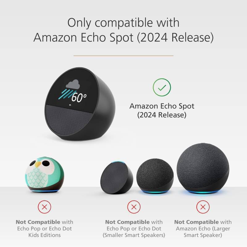 Support mural Echo Dot 5 et Spot 2024 pour libérer l'espace du salon - 4