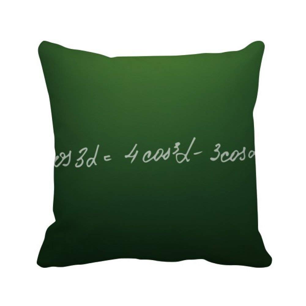 Coussin formule mathématique cosinus 40x40 cm multicolore pour canapé