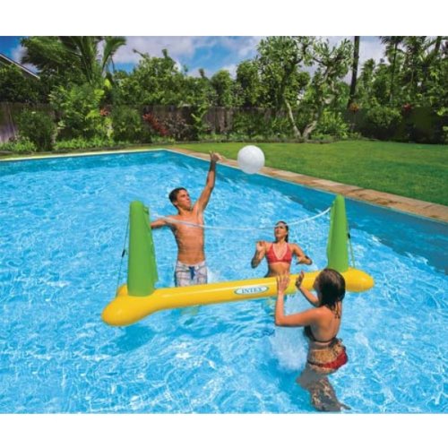 Intex Adult Swimming Pool Fun Floating Inflatable Pool Volleyball Game Water Set