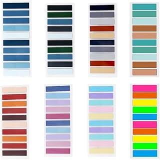 1600 peças de abas adesivas pacote com 8 índices transparentes kits de anotações de livros guias de livros bandeiras marcador de página pegajoso colorido abas adesivas guias de livro Morandi adesivos marcadores de página colorida abas adesivas abas adesivas