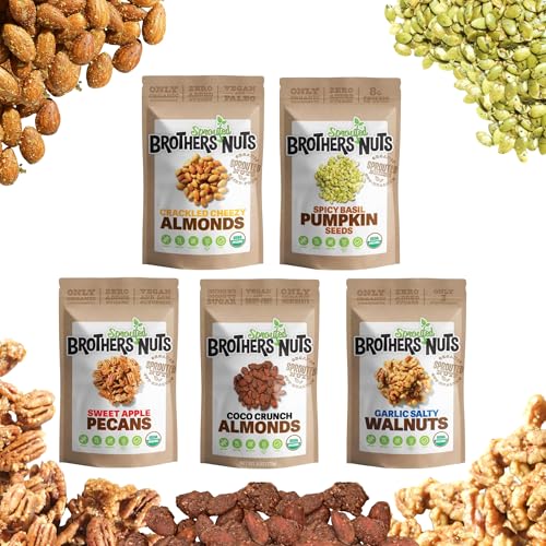 Brothers Nuts Variety Pack – Organic, Sprouted Nuts & Seeds