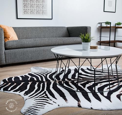 Tapete decorativo con diseño cebra falso 200x140 cm miniatura 7