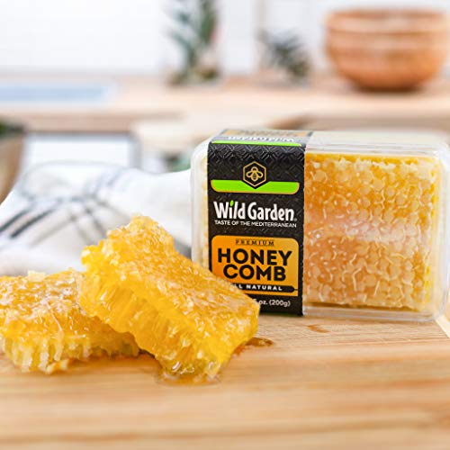 Wild Garden 100% Pure Raw Gourmet Honeycomb, 100% All-Natural, No Additives, No Preservatives, From The Turkish Mountains, 7.05 Oz Pack Of 3 #TOP3