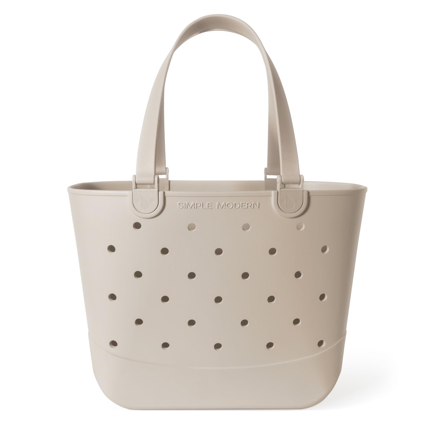 Photo 1 of Simple Modern Waterproof Rubber Beach Bag | Extra Large | Beige